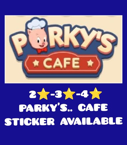 Parky cafe sticker album - parky's,